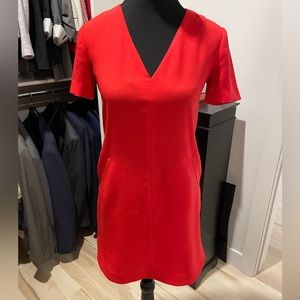 Banana Republic Summer Tangerine Colour Dress Sz 00 Petite